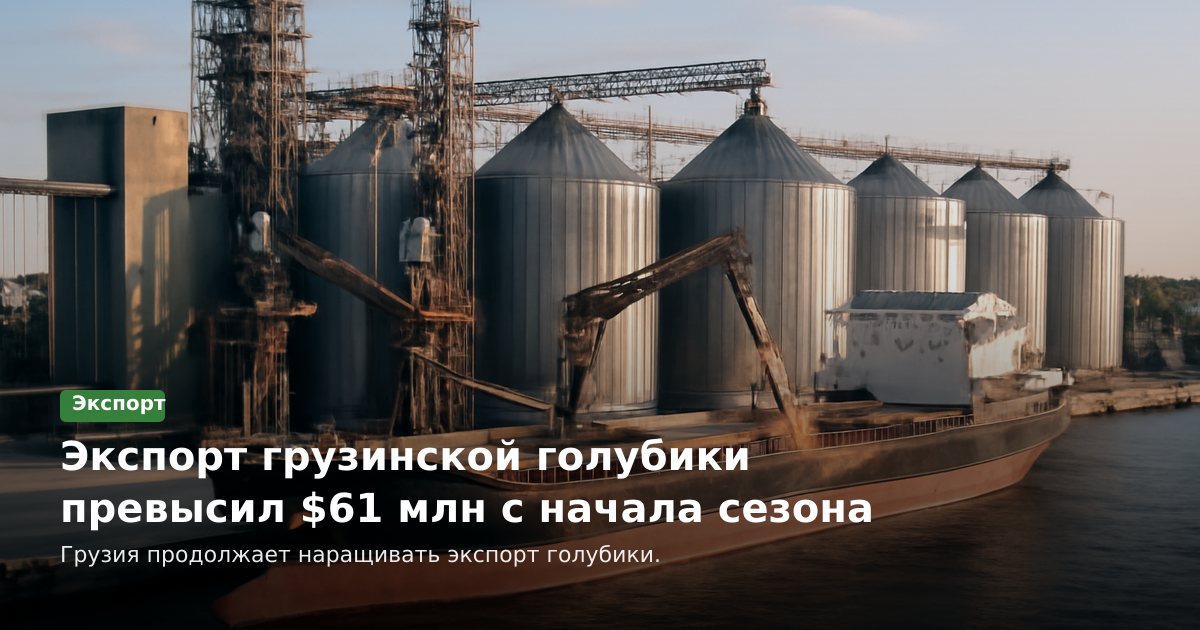Экспорт грузинской голубики превысил $61 млн с начала сезона